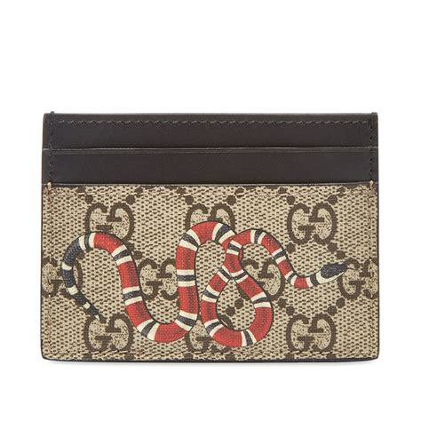 gucci card holder snake print|Gucci snake wallet inside.